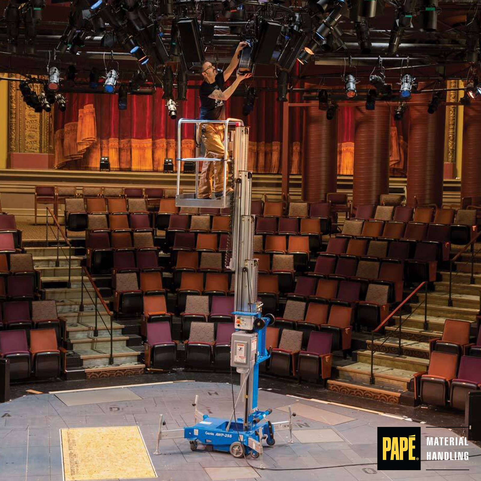 Aerial platforms provide height in compact way